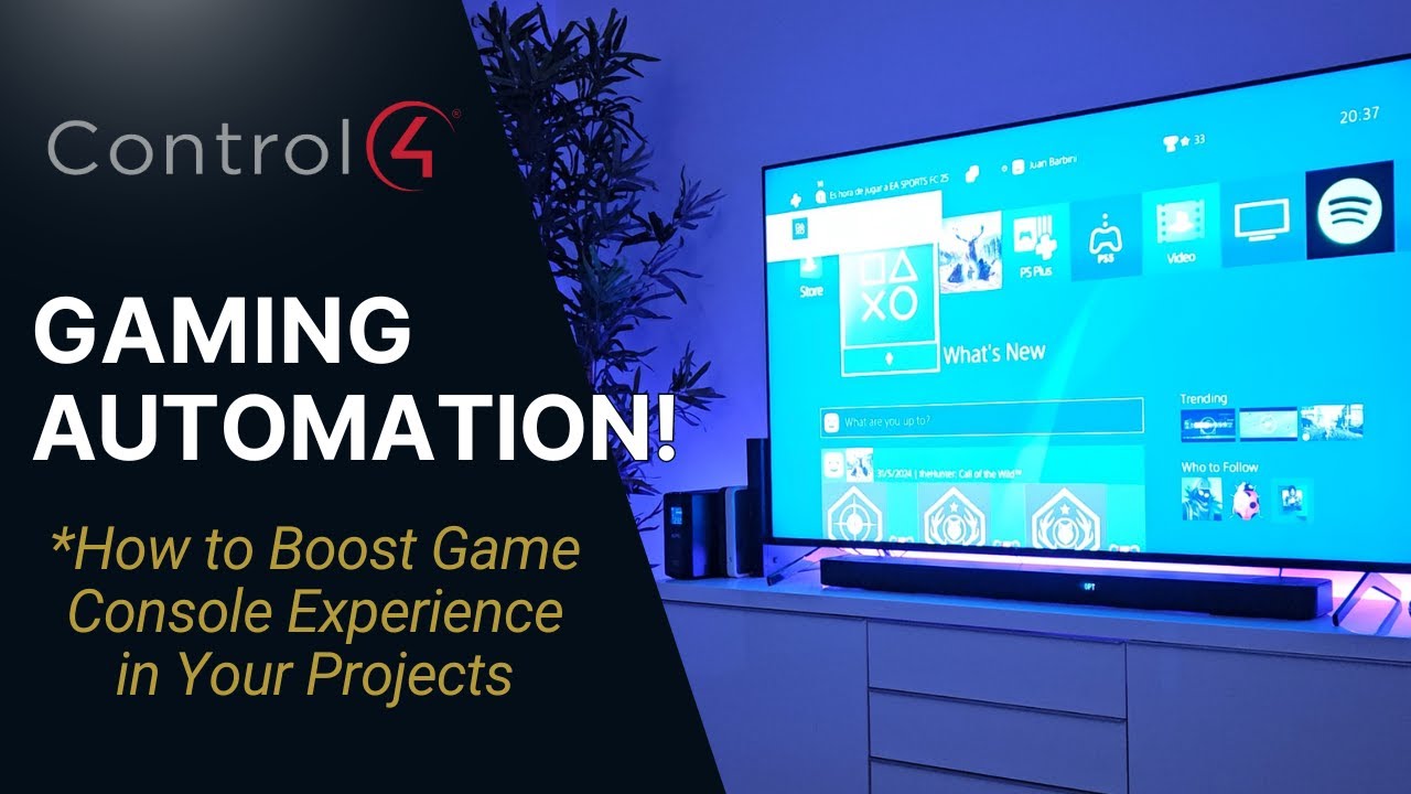 Advanced Control4 Programming: Power Up Game Console & Control4 with One Move!