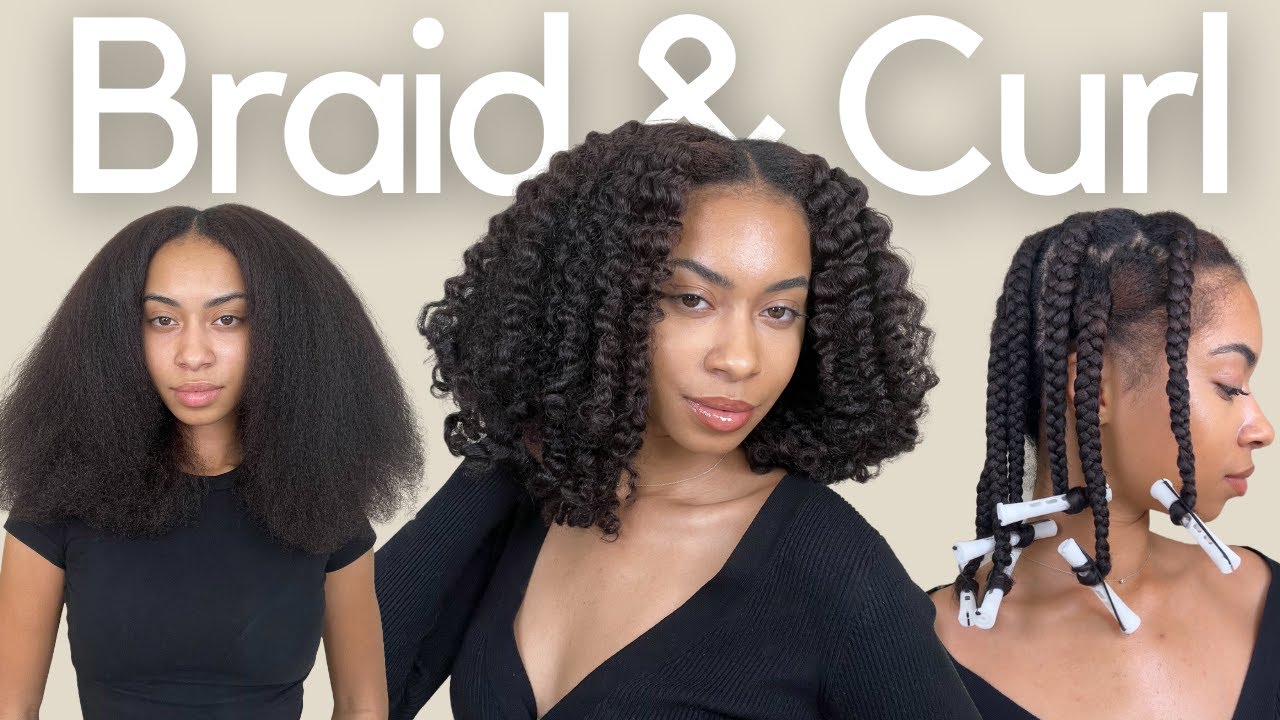 braid & curl on stretched hair + my blow dry routine | 2025 tutorial | detailed