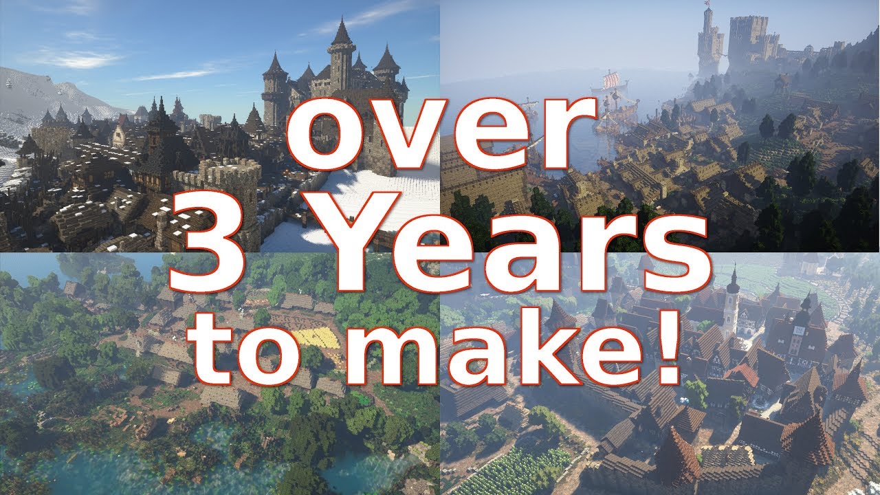 3+ Years to build! | 1.5 Hour Cinematic Walk through my Medieval World (2,000 Subscriber Special)