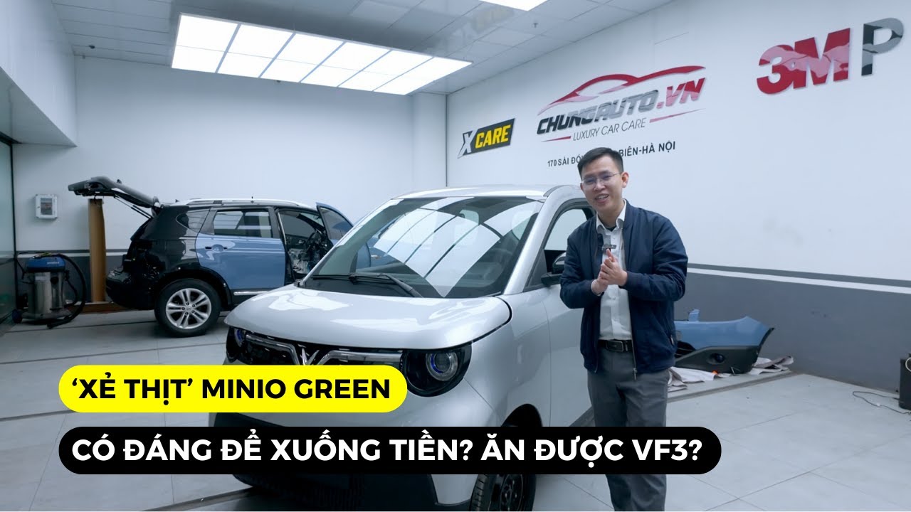 'Xẻ thịt' Minio Green xem c&oacute; những g&igrave;? Liệu c&oacute; 'ăn' được đ&agrave;n anh 'xế cưng quốc d&acirc;n' VF3? #chungauto