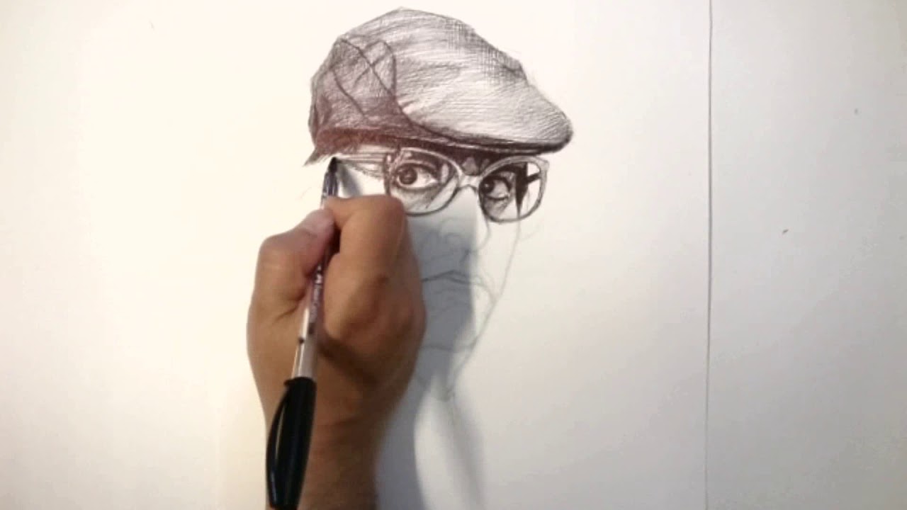 Basem Yakhour - Portrait drawing - رسم الفنان باسم ياخور
