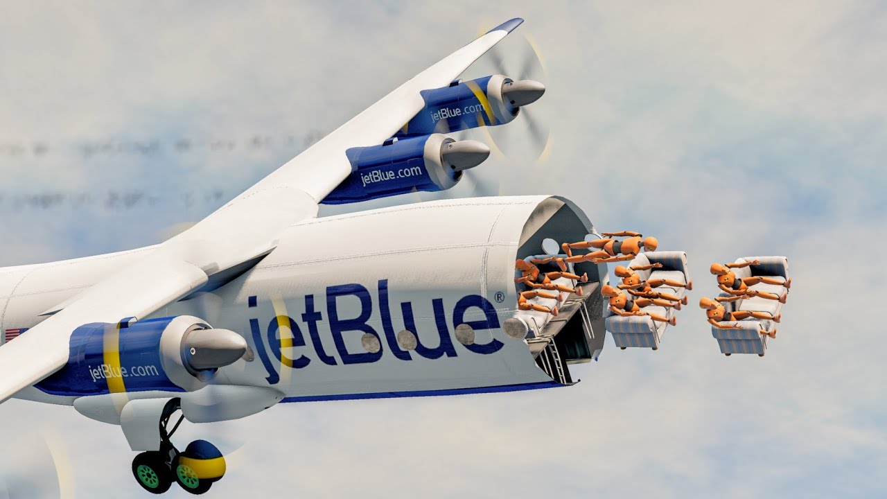 Plane Crashes With Dummies💥17 - BeamNg Drive