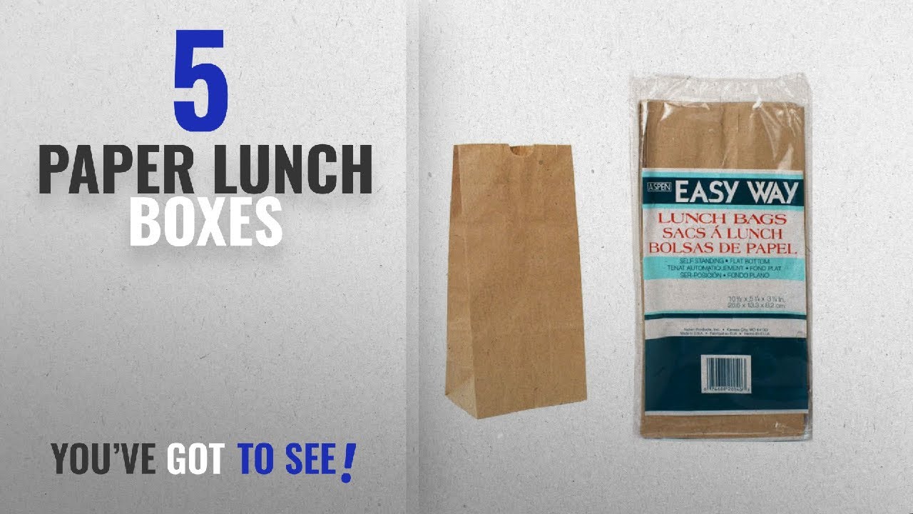 Best Paper Lunch Boxes [2018]: 60-Piece Brown Paper Lunch Bag