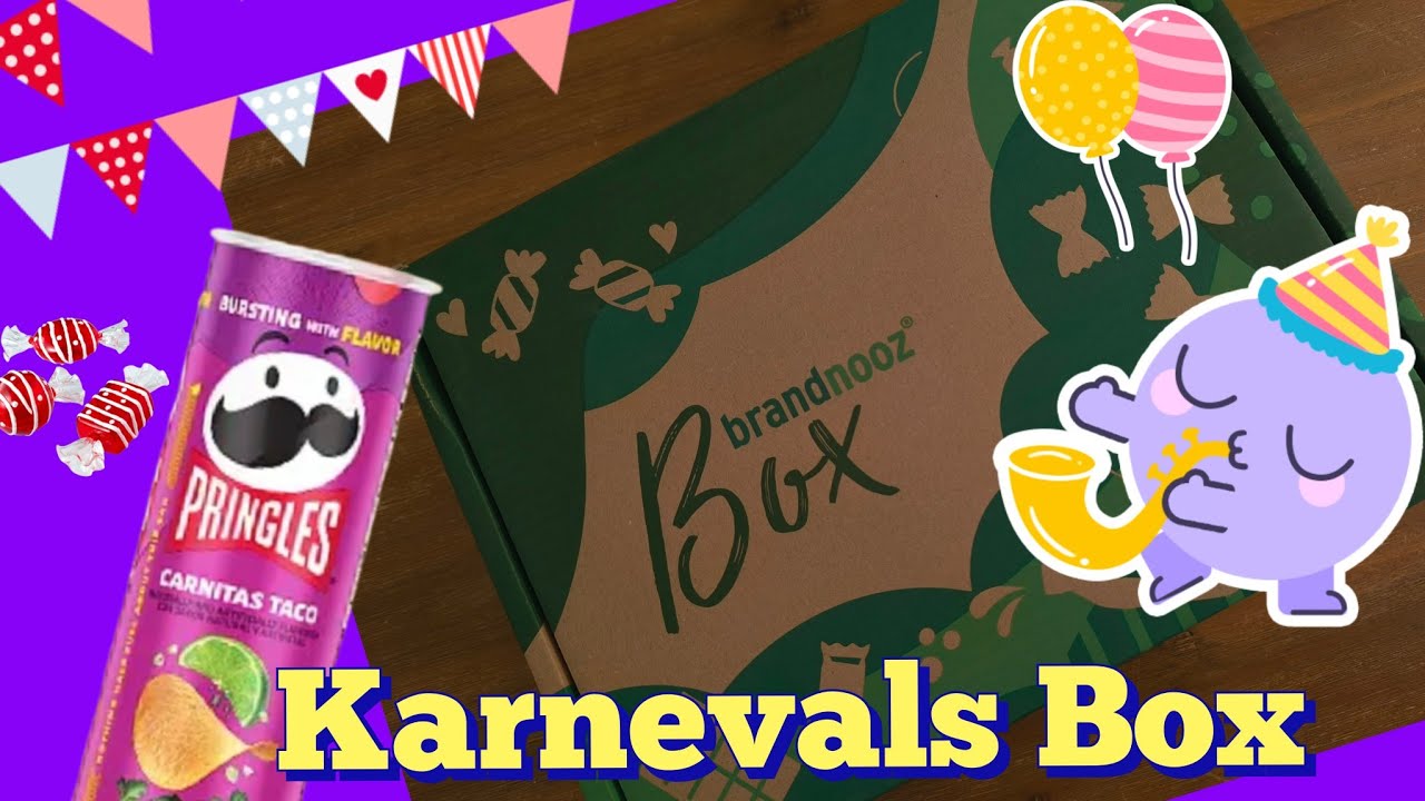 Brandnooz Karnevals Box, feierlichen Drinks und süßen & herzhaften Snacks | #cala #foodbox #unboxing