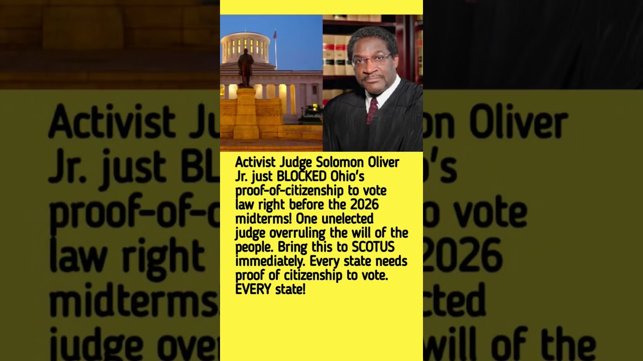 Ohio Voting Law Blocked Ahead of 2026 Midterms