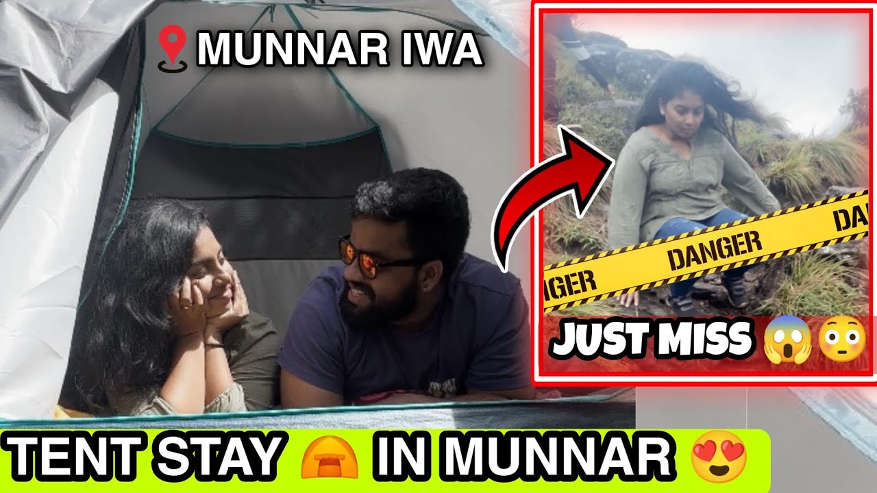 Tent Stay In Munnar ⛺| She Got Scared | Kolukkumalai Trekking😳| Couple Vlog | KL With TN
