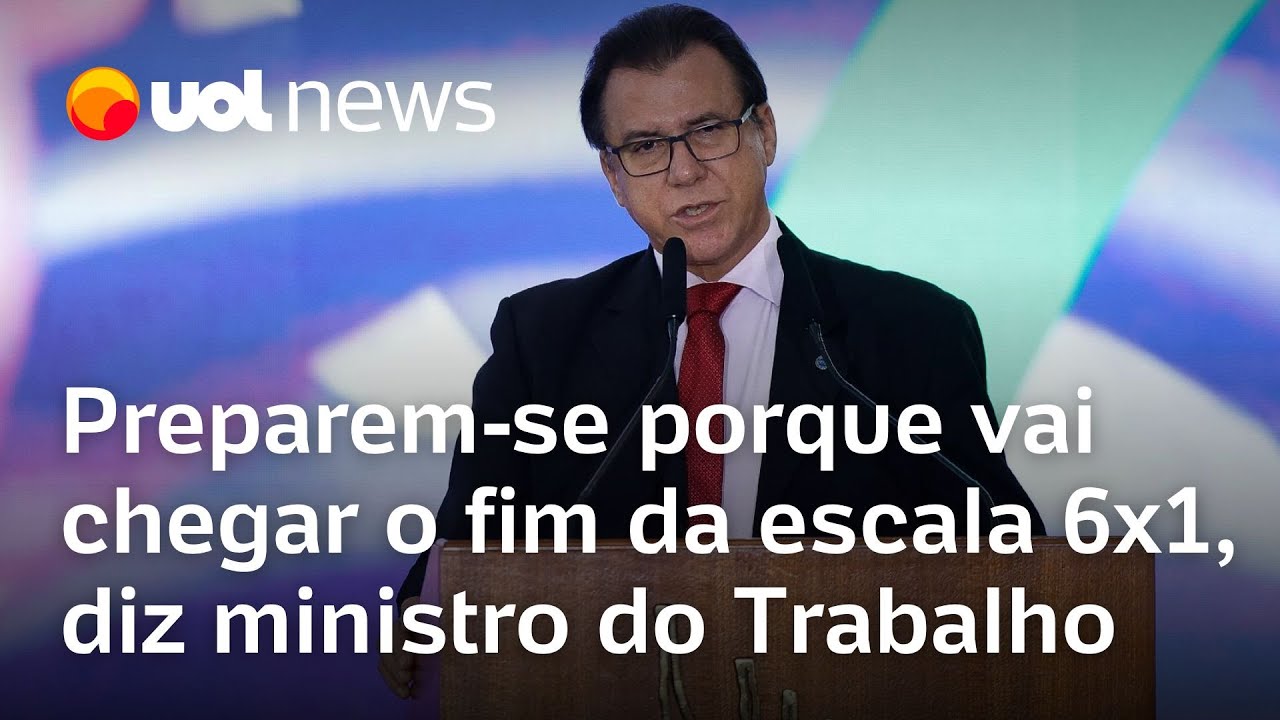Escala 6x1 vai chegar ao fim, diz ministro do Trabalho: 'Preparem-se'