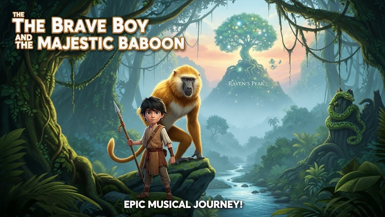 The Brave Boy and the Majestic Baboon – A Jungle Moral Story for Kids BedtimeStories