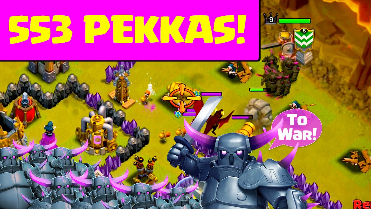 Clash of Clans ♦ 553 PEKKAS - Clan War Craziness! ♦ CoC ♦