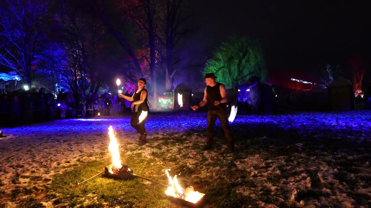 Feuershow beim Game of Dragons im EGA Park Erfurt 2024