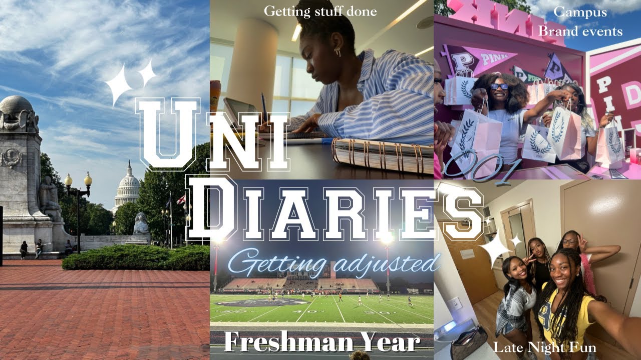 Uni Diaries| Productive + Fun week as a Freshman at Howard University ⋆ ˚｡⋆୨୧˚
