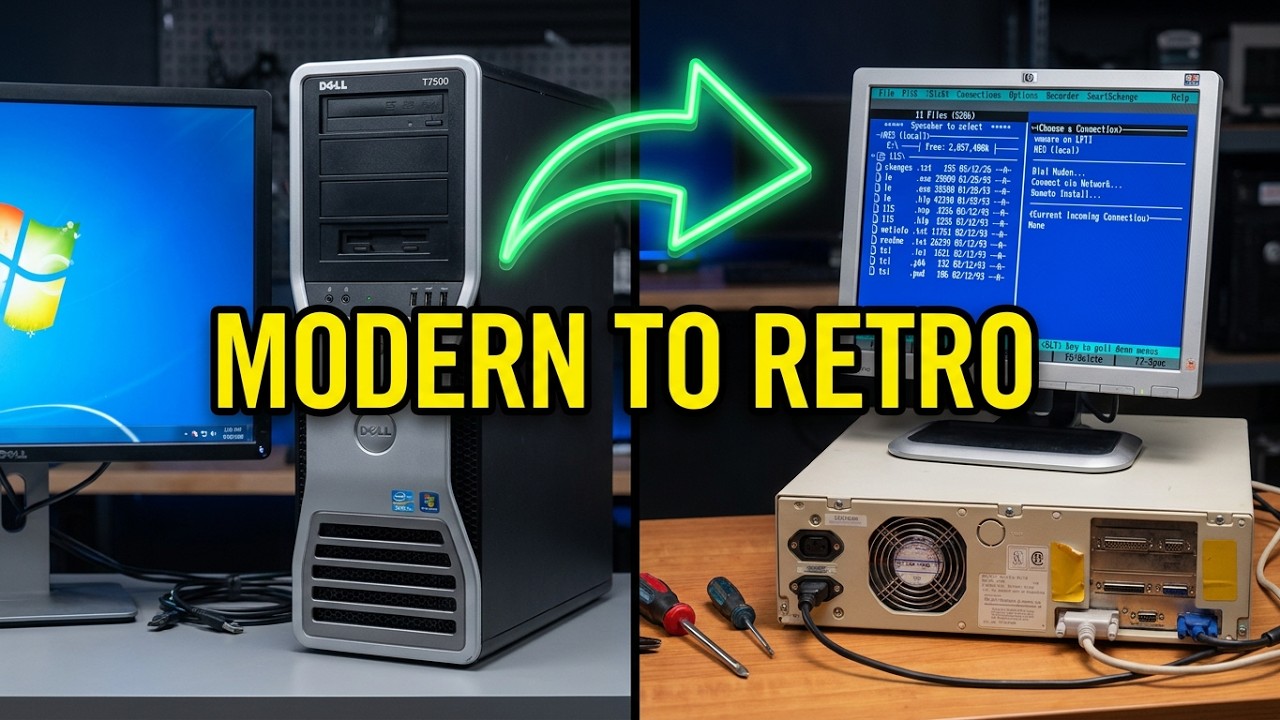 File Transfer Over Parallel Port For Retro Computing - LapLink V Software Demo
