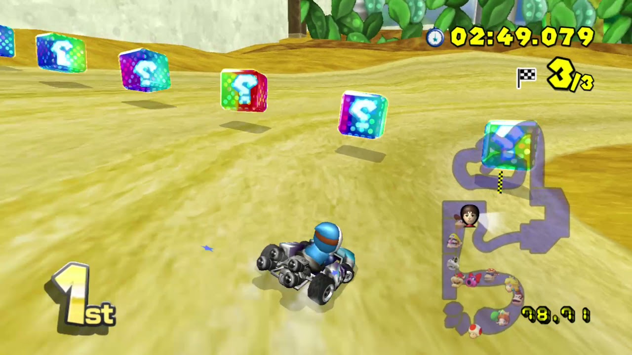 Mario Kart Wii (Fusion) Custom Tracks - Mirror (1 Player) #145 with Bandit