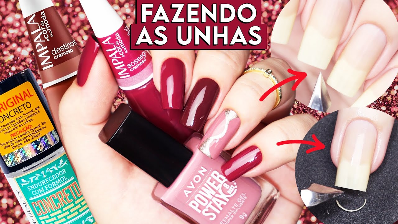 Fiz UNHAS DECORADAS com os novos ESMALTES IMPALA e AVON | Cortei, lixei e fiz uma nova esmaltação