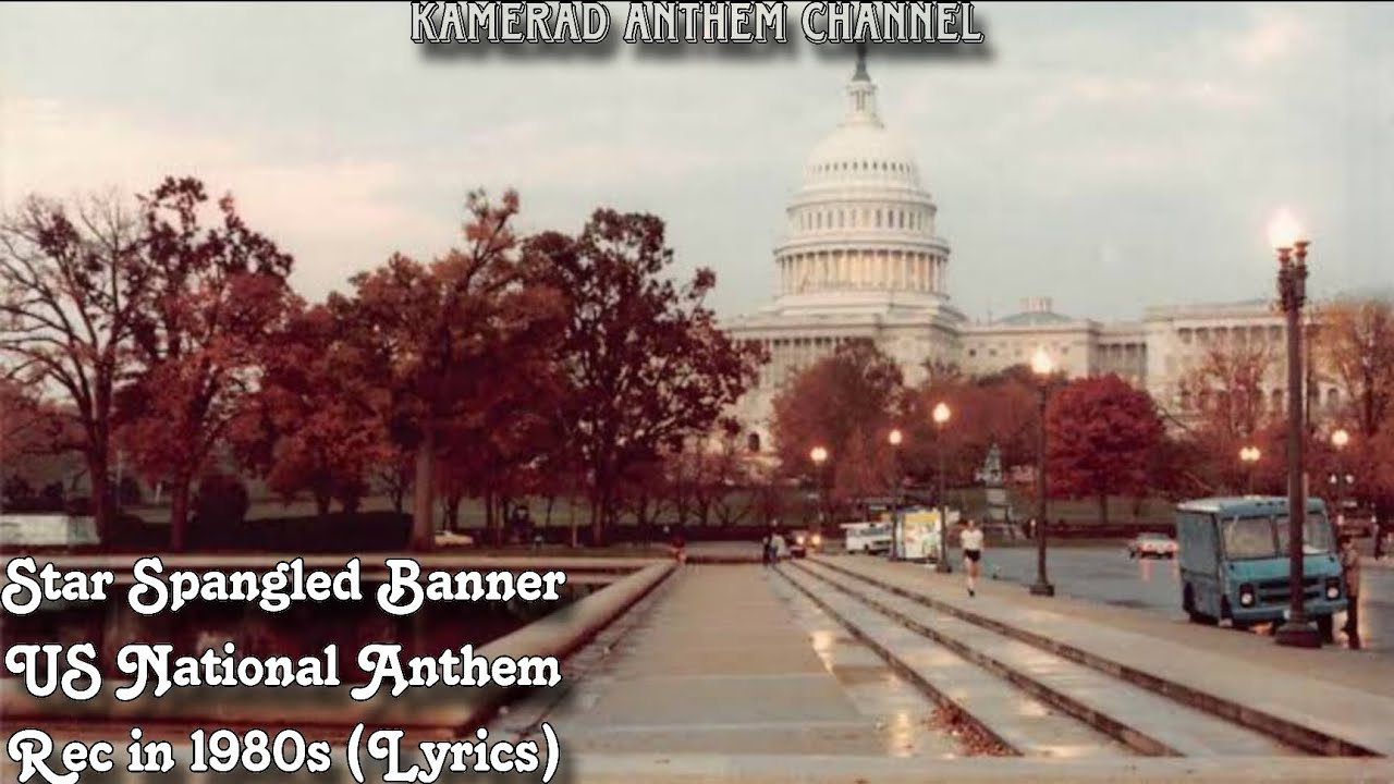 The Star Spangled Banner - US National Anthem (1980s) - With Lyrics