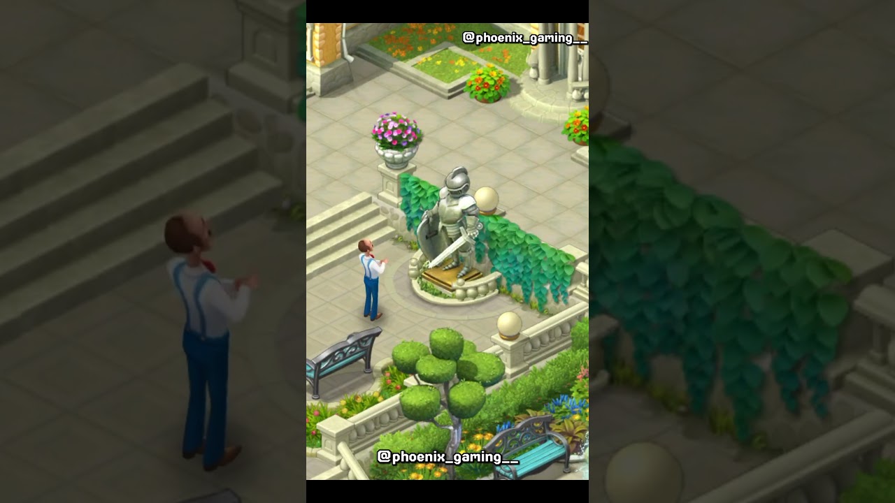 When we installed Armor in our garden 🔥#gardenscapes #armor #garden #gameplay