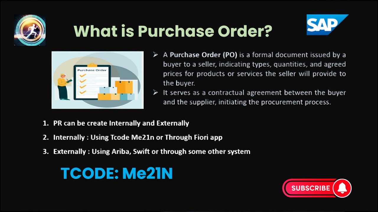 Understanding SAP Purchase Order | ME21N | SAP MM