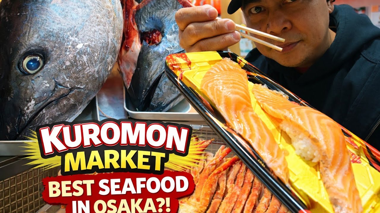 OSAKA CASTLE & KUROMON MARKET | Best Sushi in Japan? 🍣🏯