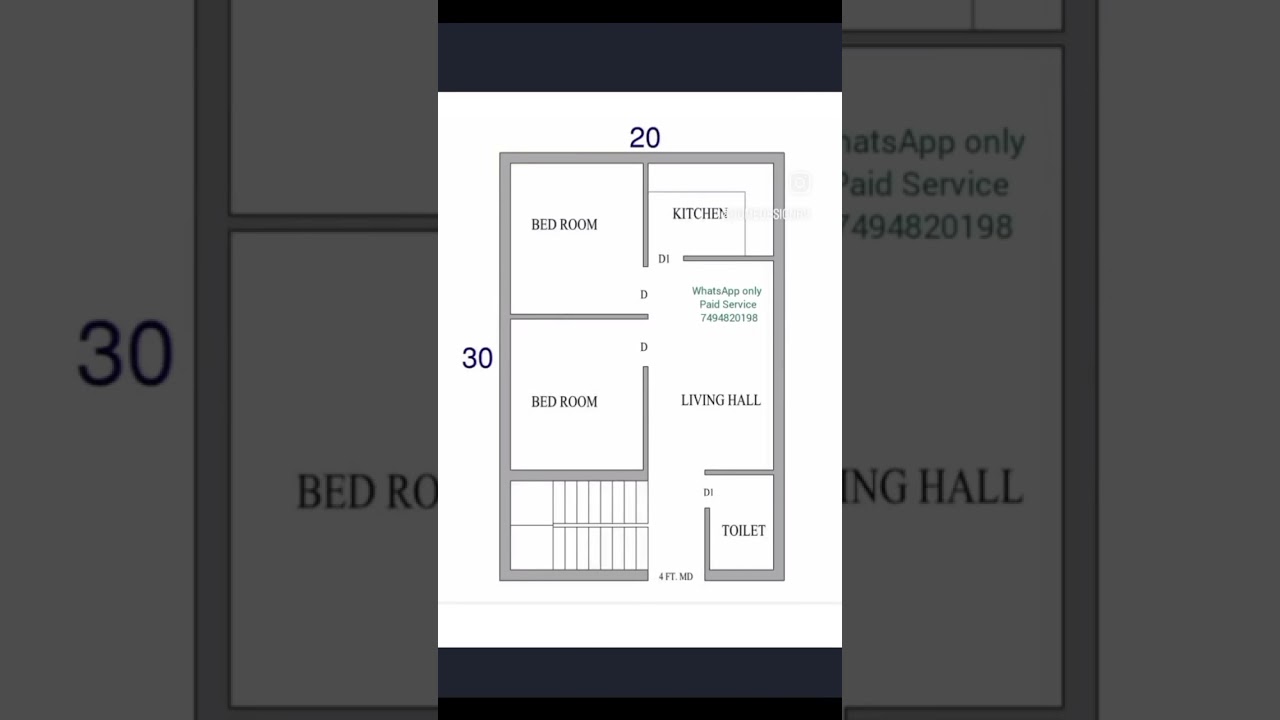 600sqft house plan