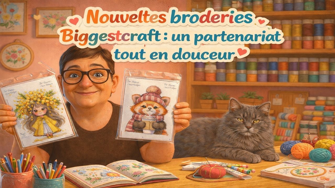 Nouvelles broderies Biggestcraft 🥰 Un partenariat tout en douceur 🥰🥰🥰