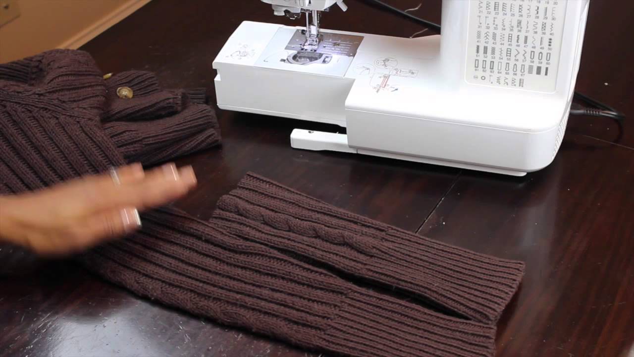 Simple DIY Boot Cuffs Using Upcycled Sweaters | MariaAntoinetteTV