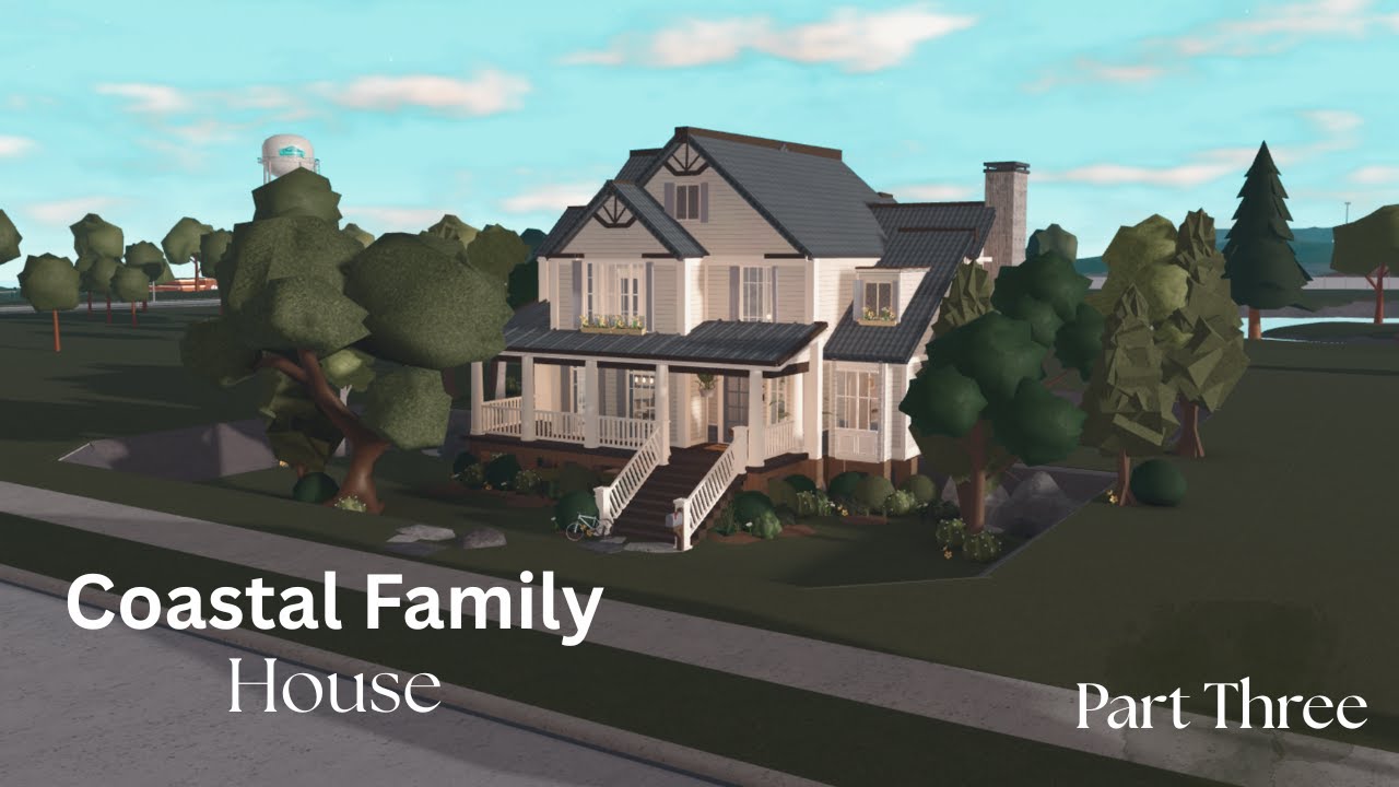 Bloxburg | Simple Coastal Family House | No Large Plot | Part Three