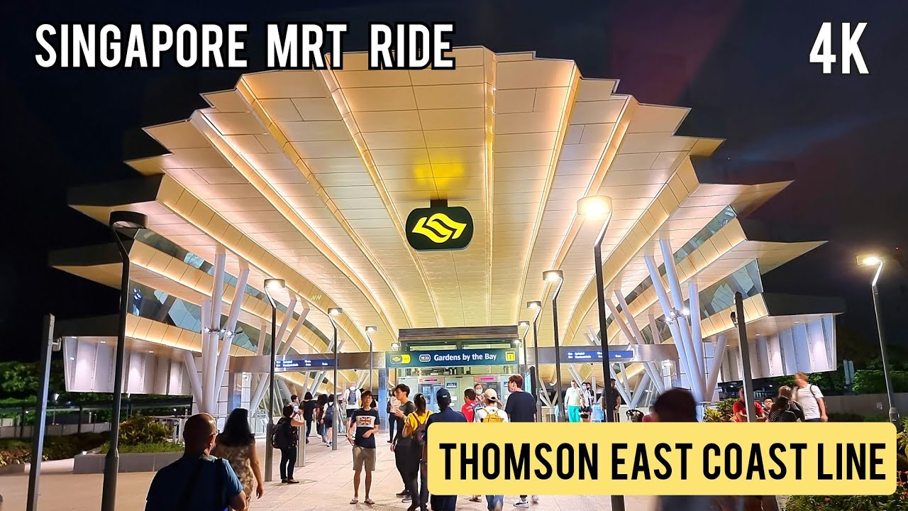 Singapore MRT Ride | Thomson East Coast Line Stage 3 | Gardens by the Bay MRT to Orchard Road