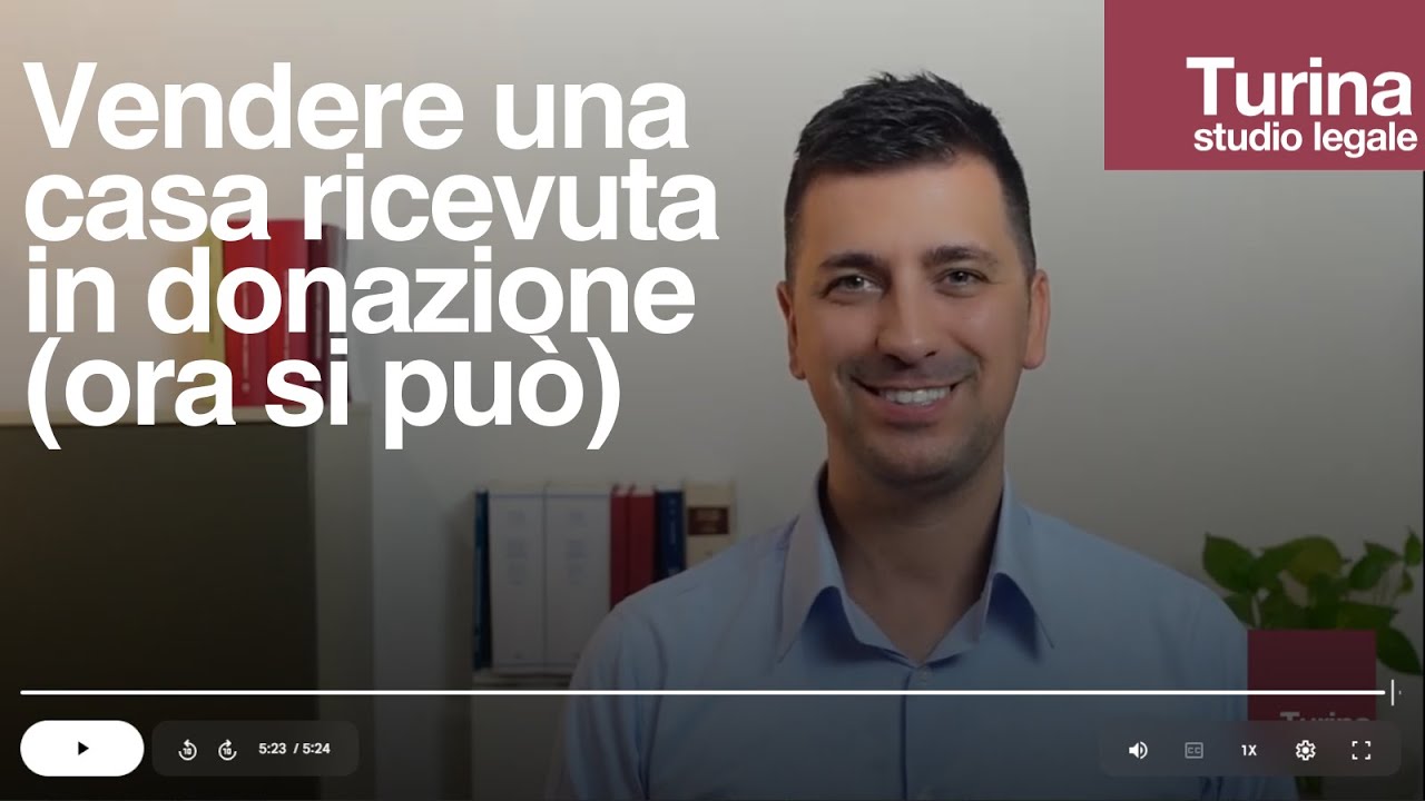 Vendere un immobile ricevuto in donazione ora si può (nuova legge di DICEMBRE 2025)