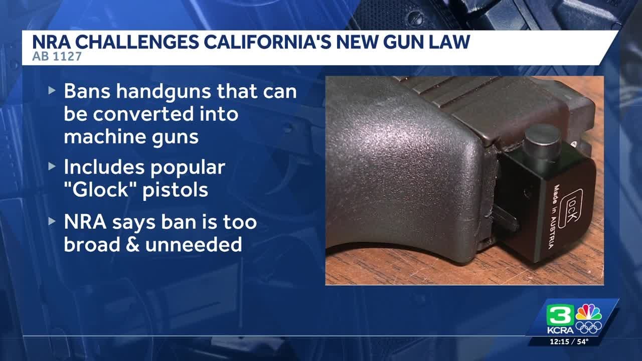 NRA sues to block California law banning convertible Glock pistols