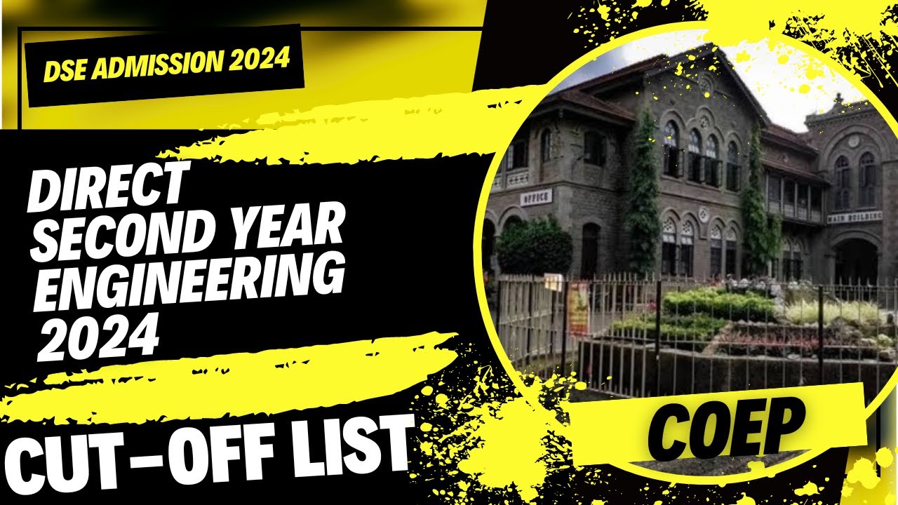 Direct Second Year Engineering Cut-off list 2024 | DSE Admission cut-off