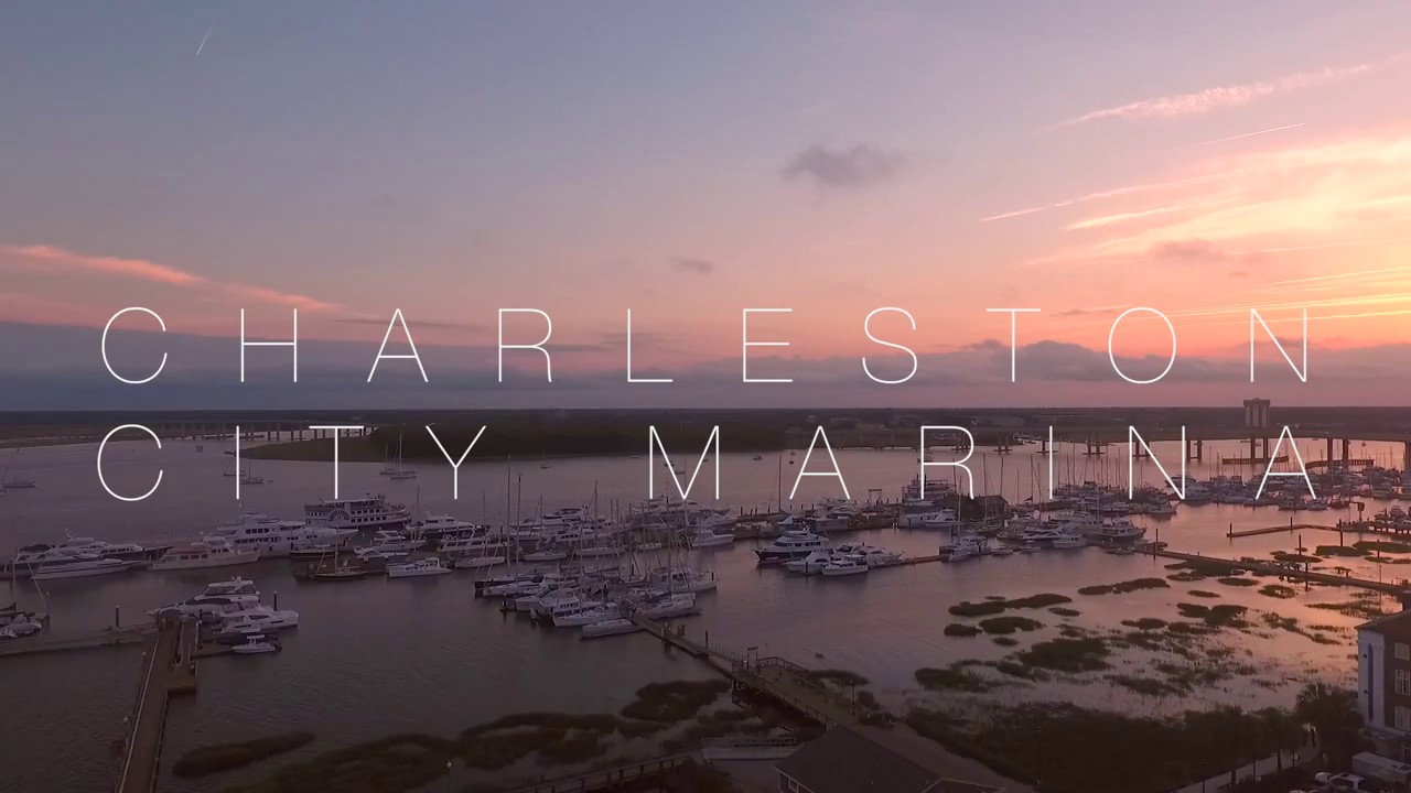 City Marina in Charleston, SC via Drone