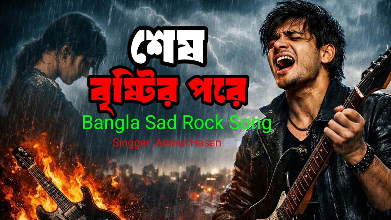 শেষ বৃষ্টির পরে 🌧️ | Shesh Brishtir Pore | Amirul Hasan Sad Rock Song 2026 | Emotional  Song #song