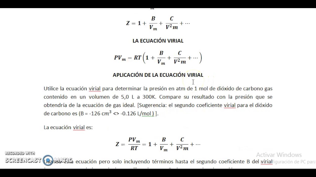 Ecuación Virial