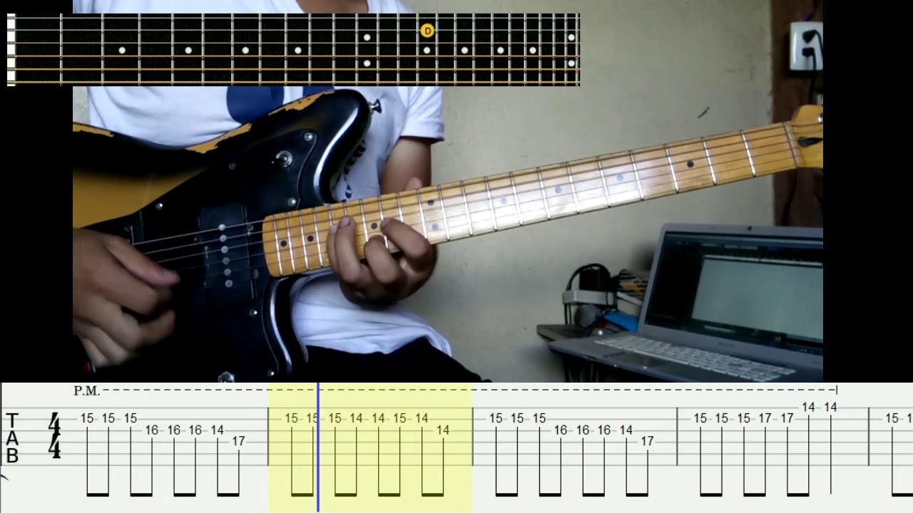 DANZO EN EL RIO - MIEL SAN MARCOS | COVER GUITARRA  GUITAR | TABLATURA