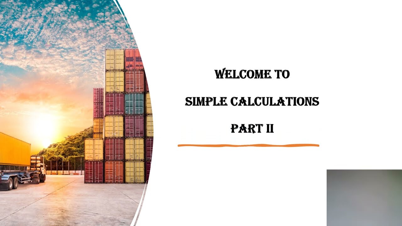 Simple Calculations Part II