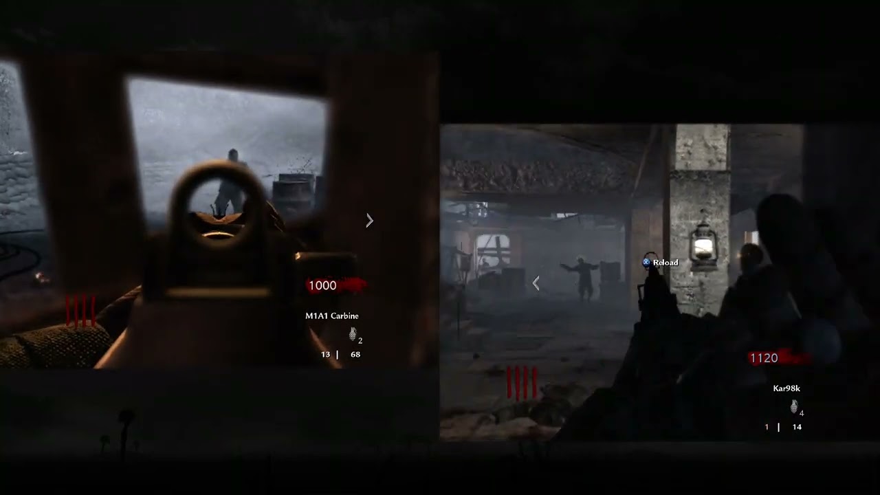 Call Of Duty World At War Splitscreen Gameplay