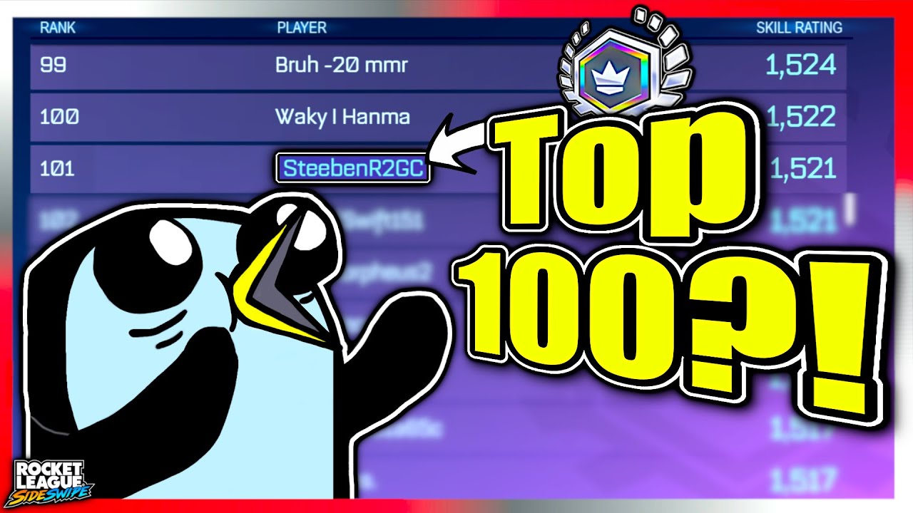 Стремлюсь попасть в ТОП-100 в Rocket League SideSwipe! | Столько БЕЗУМНЫХ КОНЦОВОК!