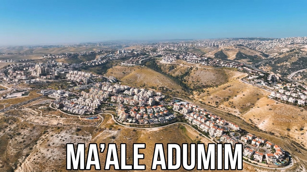 Ma'ale Adumim ,aerial Israel / מעלה אדומים