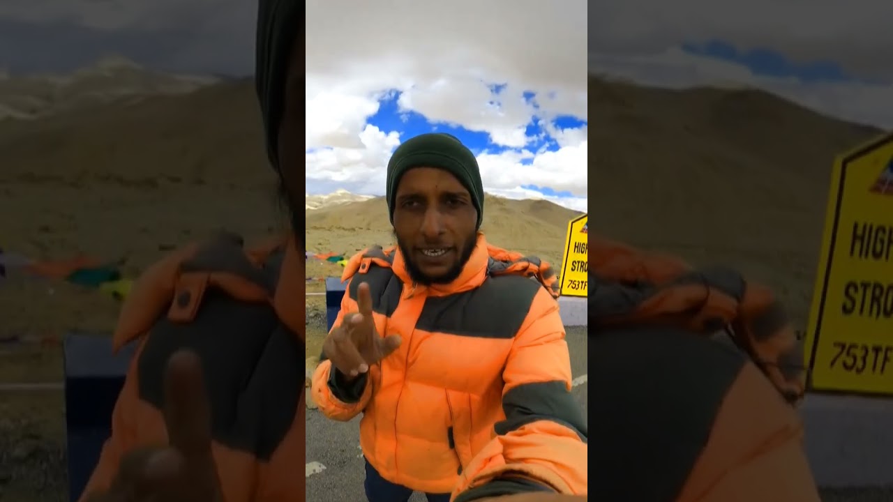🏔️Umling La Top World Highest Motorable Mountain Pass In The World 🌍 #indiatours #travel #1lakh
