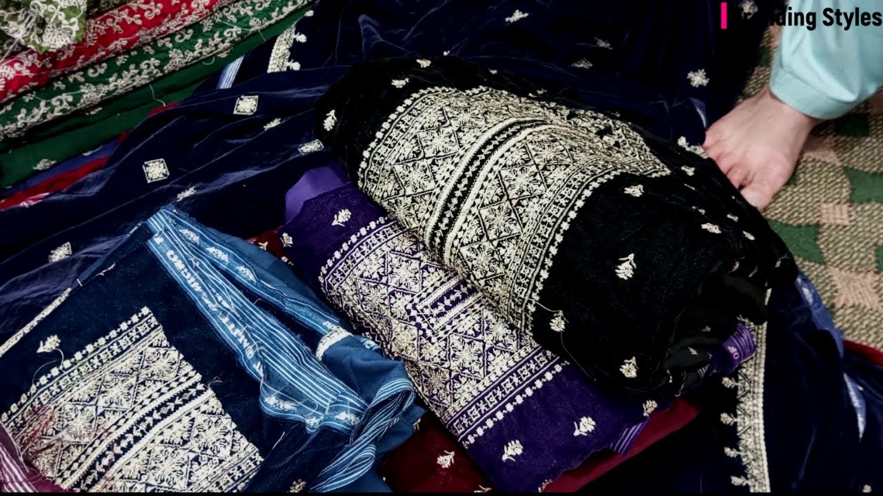 Embroidered Velvet Suit Designs 2023 ||Velvet Suits ||Designer Palachi Latest Collection 2023