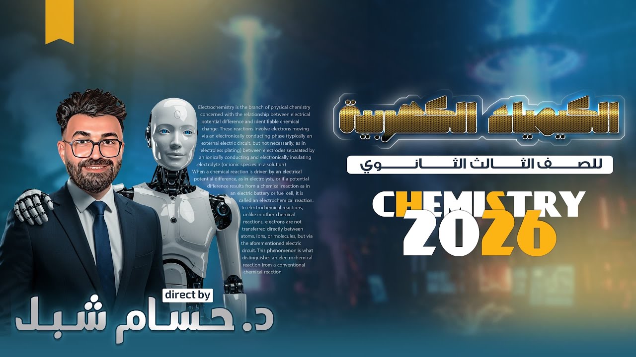 الكيمياء الكهربية السكشن الاول ثانوية عامة كيمياء د/ حسام شبل 