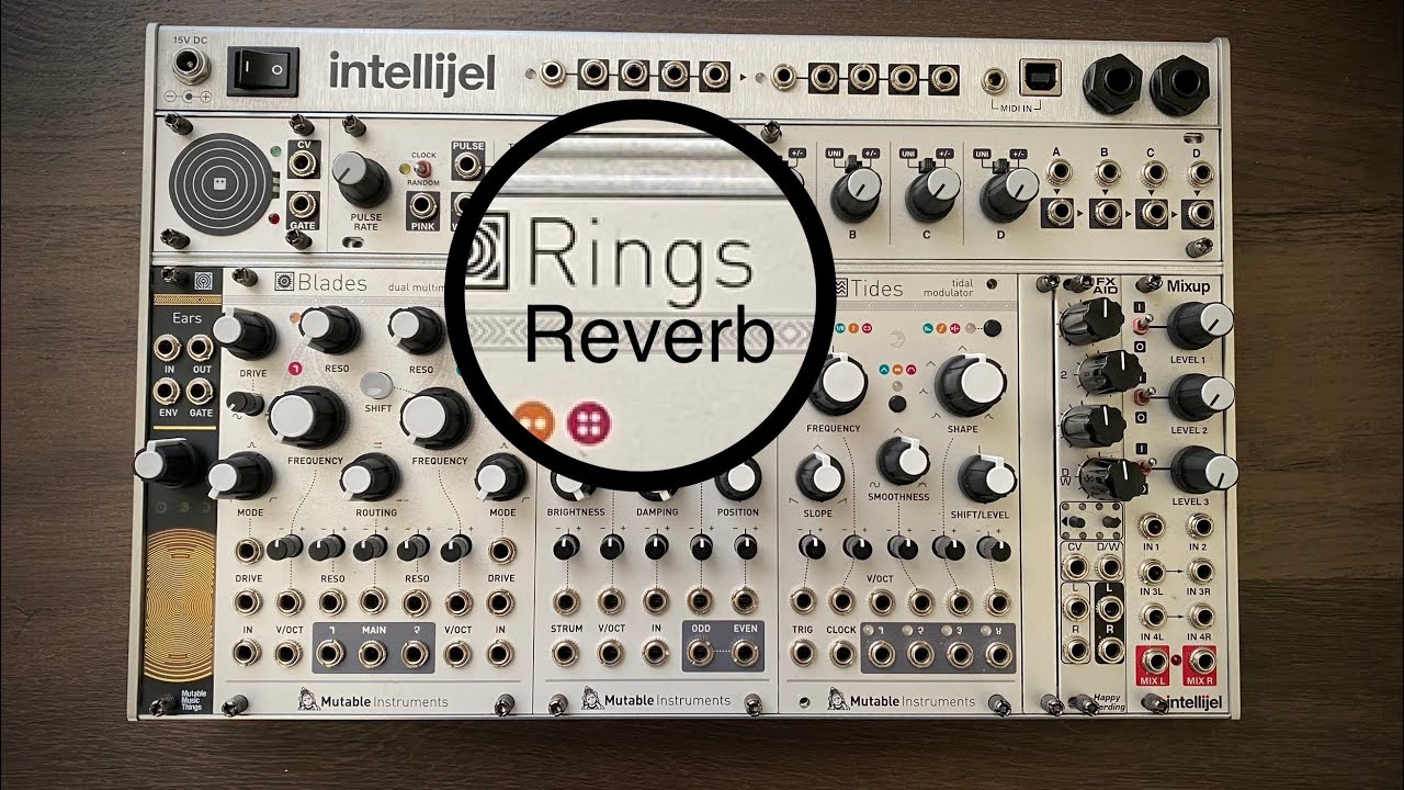 Mutable Instruments Rings as a Reverb Module