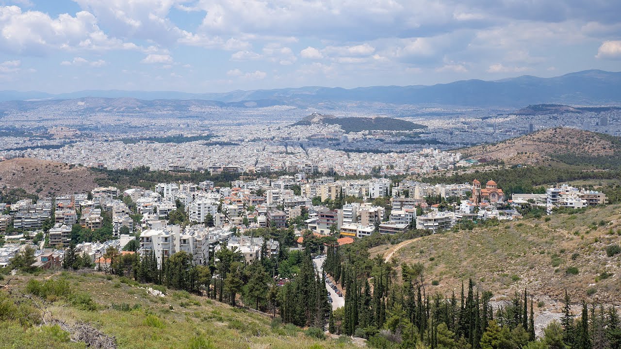 Vyronas morning walk in Athens, Greece