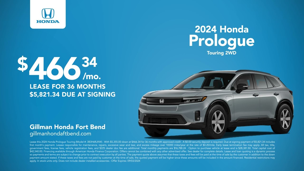 Honda Prologue 08/29/2024 4245741