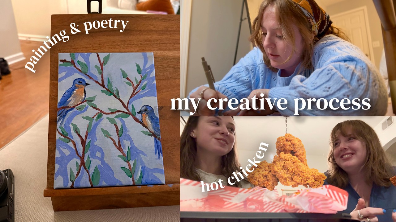 trying to fix my creative rut with a hot chicken challenge | vlog 64