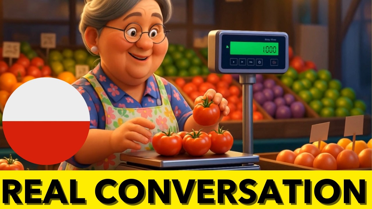 Learn Polish Naturally - Immersion Shopping Story At The Market