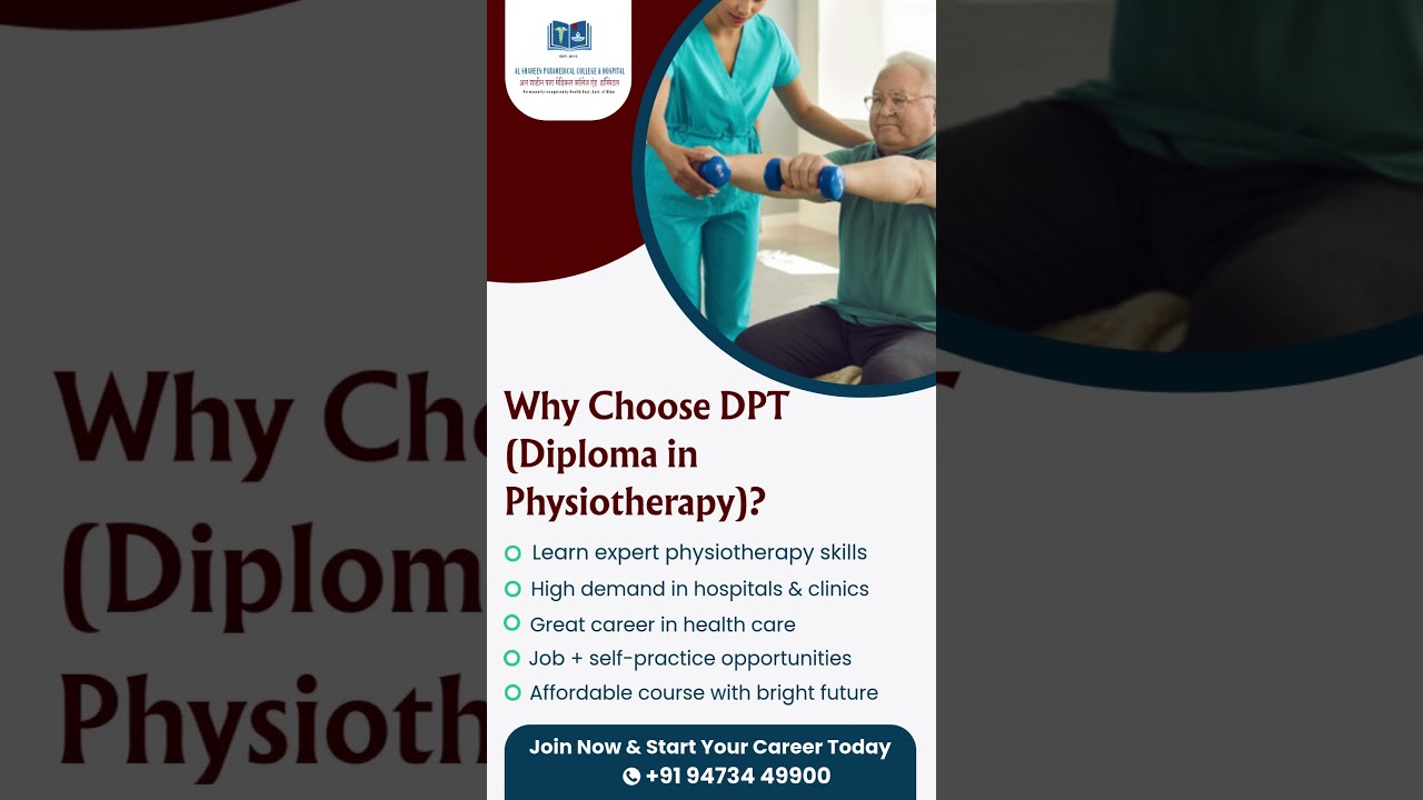 Diploma in Physiotherapy (DPT) | Start Your Career in Healthcare Today!