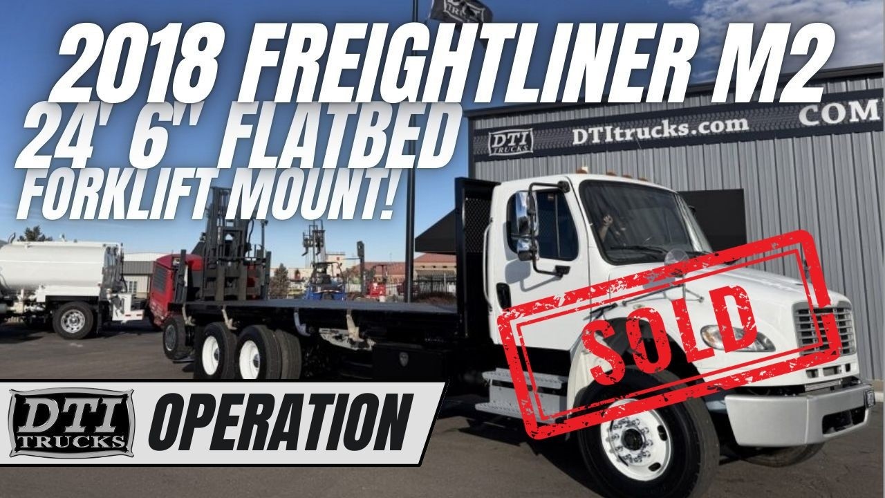 2018 Freightliner M2-106 Flatbed, DOUBLE FRAME!