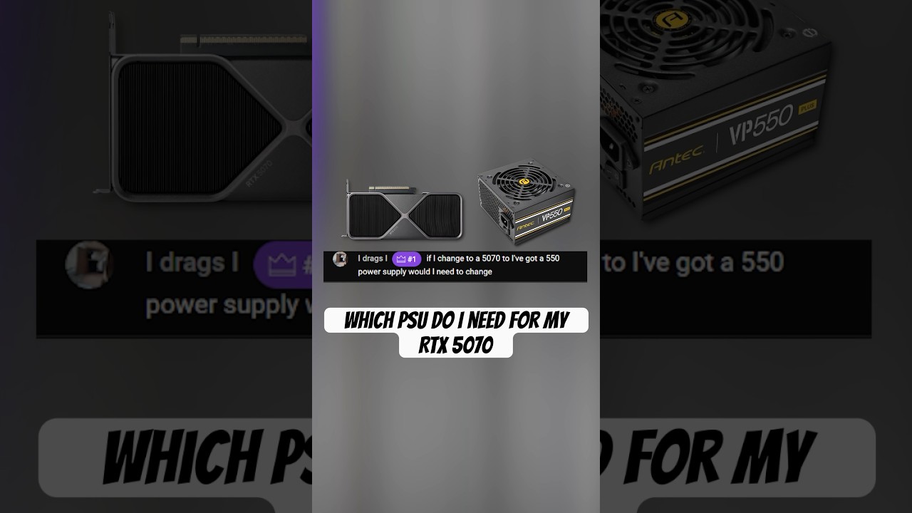 What PSU do I need for an RTX 5070 #pcbuilding #nvidiageforce #pcsetup