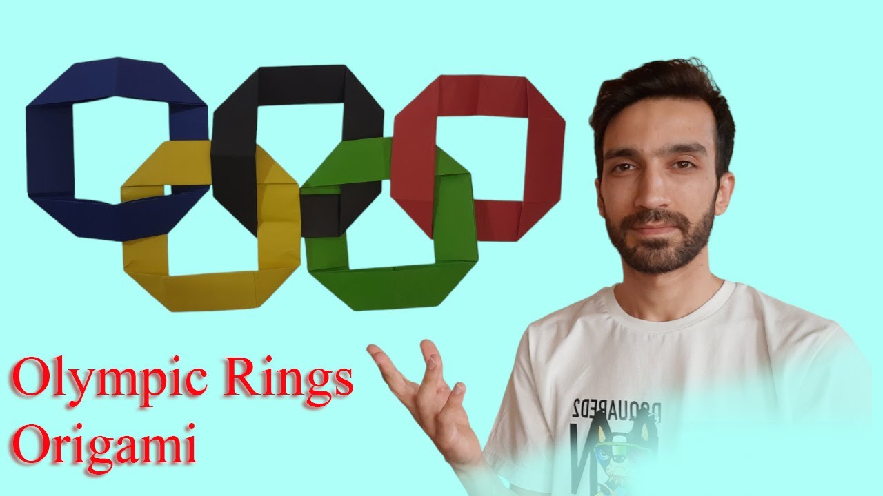 Paris 2024 Olympic Rings Origami: Eco-Friendly Craft with Less Paper